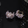 2022 Korea Design Jewelry White Acrylic Flower Earrings Elegant Women Statement Party Earrings Accessories