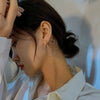 2023 Korean Sense Line Bow Earrings for Women Girls Metal Light  Simple Butterfly Drop Earrings Aesthetic Jewelry