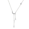 Bling 925 Silver Sterling Tassel Star Moon Necklace For Women Clavicle Chain Woman Jewelry Birthday Gift Accessories