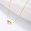 2022 18K Vintage Wedding Pearl Choker Heart Necklace For Women Geometric Heart Pendant Necklaces Jewelry collier de perles