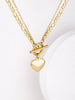2022 18K Vintage Wedding Pearl Choker Heart Necklace For Women Geometric Heart Pendant Necklaces Jewelry collier de perles