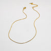 2022 Daily Mini Round Snake Bone Chain For Women 18K Gold Plated 1MM Stainless Steel Thin Herringbone Chain Necklace Jewelry