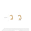 2022 Design Sense X-shaped Gold Stud Earrings Crossover Korean Accessories Party  Jewelry For Women Girls Gift