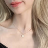 2022 Trend Love Heart Shell Necklace for Women Mnimalist Clavicle Chain Choker Wedding Party Aesthetic Jewelry