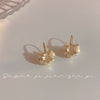 2022  White Flower Cluster FlowerDesign Basket Pendant Dangle Earrings Elegant Accessories For Womens Korean Jewelry