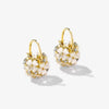2022  White Flower Cluster FlowerDesign Basket Pendant Dangle Earrings Elegant Accessories For Womens Korean Jewelry