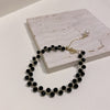 2022 Sexy Black Crystal Woven Chockers Necklace For Women's  Girls' Exquisite Suit Neck Chain  Jewelry Party Accessories