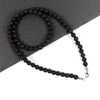 Simple Tiger Eye Bead Necklace For Men Classic Handmade 6mm Strand Beads Necklace For Men Jewelry Gift