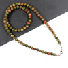 Simple Tiger Eye Bead Necklace For Men Classic Handmade 6mm Strand Beads Necklace For Men Jewelry Gift