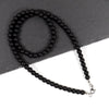 Simple Tiger Eye Bead Necklace For Men Classic Handmade 6mm Strand Beads Necklace For Men Jewelry Gift
