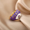 2023 Trend Colorful Rings For Women Bohemian Adjustable Open Evil Eye Ring Female Zircon Party Jewerly Couple Gift anillos mujer