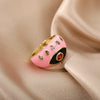 2023 Trend Colorful Rings For Women Bohemian Adjustable Open Evil Eye Ring Female Zircon Party Jewerly Couple Gift anillos mujer