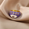 2023 Trend Colorful Rings For Women Bohemian Adjustable Open Evil Eye Ring Female Zircon Party Jewerly Couple Gift anillos mujer