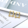2023 Trend Pin Stud Earrings For Women Girls Korean Stainless Steel Female Gold Earring Couple Jewelry Gift bijoux femme