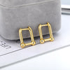 2023 Trend Pin Stud Earrings For Women Girls Korean Stainless Steel Female Gold Earring Couple Jewelry Gift bijoux femme