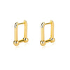 2023 Trend Pin Stud Earrings For Women Girls Korean Stainless Steel Female Gold Earring Couple Jewelry Gift bijoux femme