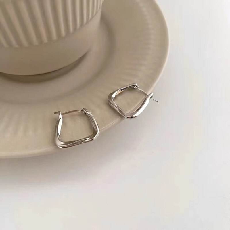 2023 Trend Resin Hoop Earrings For Women Girls Korean Gold Color Couple Cute Earring Party Jewelry Gift brincos femme
