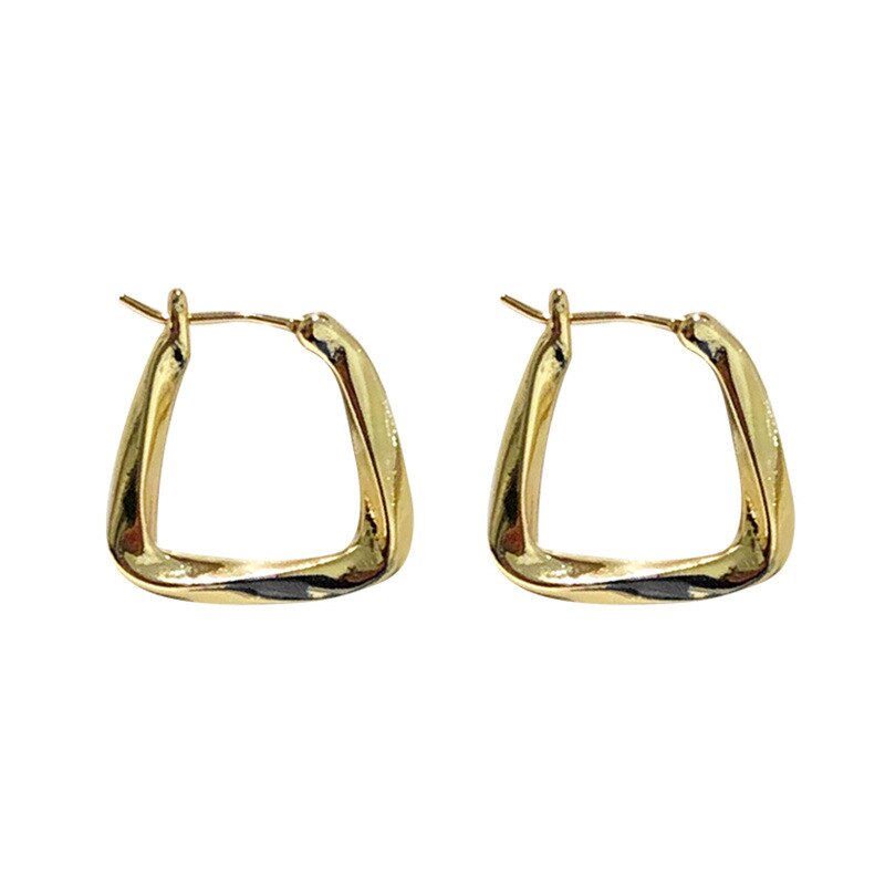 2023 Trend Resin Hoop Earrings For Women Girls Korean Gold Color Couple Cute Earring Party Jewelry Gift brincos femme