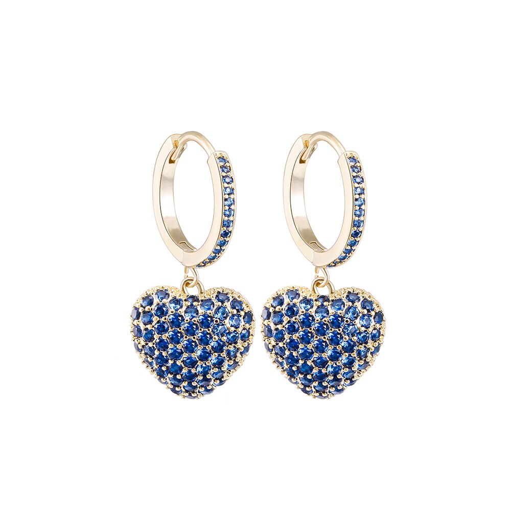 2022 Trend Sweet Romantic Pink Heart-shaped Pendant Earring Korean Jewelry  Accessories For Women‘ Gift Party Girl