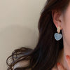 2022 Trend Sweet Romantic Pink Heart-shaped Pendant Earring Korean Jewelry  Accessories For Women‘ Gift Party Girl