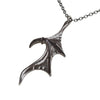2022 Viking Pterodactyl Wing Pendant Necklace Women's Couple Jewelry Metal Bat Wing Heart Pendant Accessories Party Gift