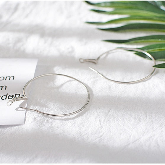 20PCS-Diameter-40MM-Silver-Iron-Hoop-Earrings-for-Earring-Jewelry-Making-Findings