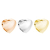 20PCS/lot 10MM Stainless Steel Romantic Sliding Heart Charm For Jewelry Making Bracelets Necklaces Handmade Heart Pendants