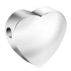 20PCS/lot 10MM Stainless Steel Romantic Sliding Heart Charm For Jewelry Making Bracelets Necklaces Handmade Heart Pendants