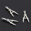 20pcs Zi Alloy Metal Architect Compass Charms Silver Ruler Drawing Pendant For Necklace Student Jewelry
