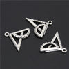 20pcs Zi Alloy Metal Architect Compass Charms Silver Ruler Drawing Pendant For Necklace Student Jewelry