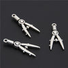 20pcs Zi Alloy Metal Architect Compass Charms Silver Ruler Drawing Pendant For Necklace Student Jewelry