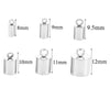 20pcs/lot Stainless Steel  End Bead Caps 3 4 5 6 7 9mm End Tip Cap for DIY Necklace Jewelry Making Accessories Supplies