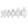 20pcs/lot Stainless Steel  End Bead Caps 3 4 5 6 7 9mm End Tip Cap for DIY Necklace Jewelry Making Accessories Supplies