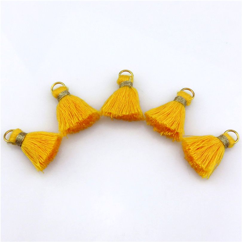 21635 Mixed 23colors Cotton Tassels Pendants For Girl Making Bracelet Earrings Jewelry Long Tassels Charm 10x 25mm