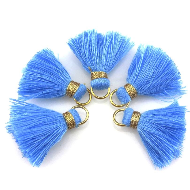 21635 Mixed 23colors Cotton Tassels Pendants For Girl Making Bracelet Earrings Jewelry Long Tassels Charm 10x 25mm