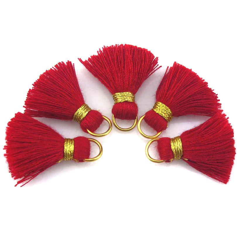 21635 Mixed 23colors Cotton Tassels Pendants For Girl Making Bracelet Earrings Jewelry Long Tassels Charm 10x 25mm