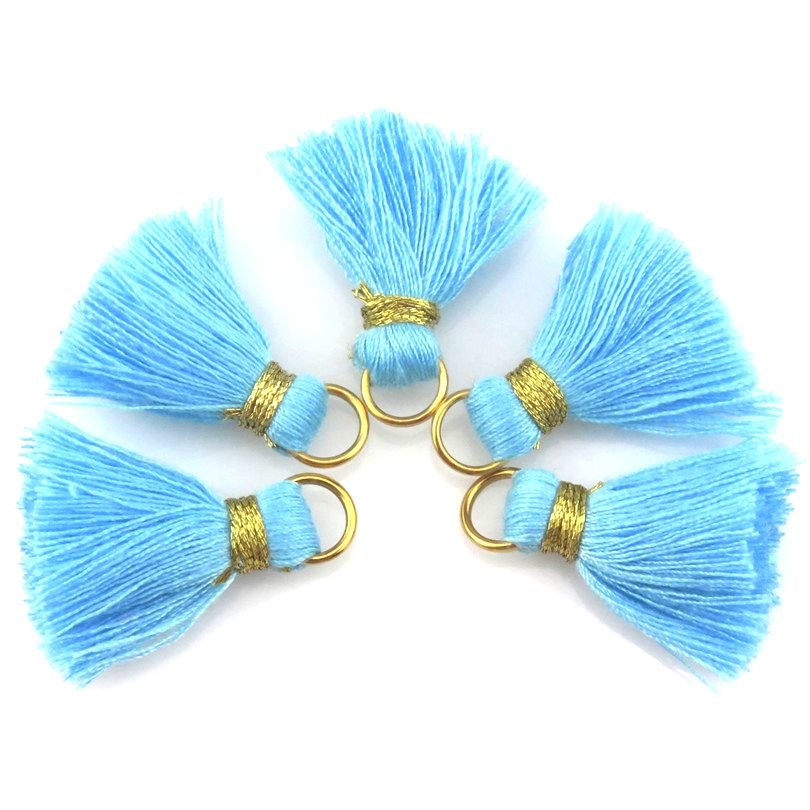 21635 Mixed 23colors Cotton Tassels Pendants For Girl Making Bracelet Earrings Jewelry Long Tassels Charm 10x 25mm