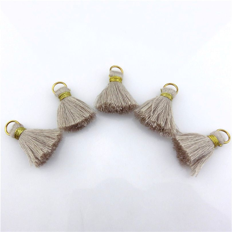 21635 Mixed 23colors Cotton Tassels Pendants For Girl Making Bracelet Earrings Jewelry Long Tassels Charm 10x 25mm