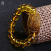 23cm Citrine Bracelets Buddha Brand Patron Natural Stone 12mm Beads Yellow Crystal Women Jewelry Men Carved Lucky Healing Reiki
