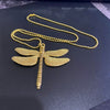 24'' Gold Large Dragonfly Pendant Long Chain Necklace Boho Long necklace Luck Butterfly Necklace Necklaces for Women