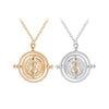 24 Pcs/Lot Selling 3.5 cm Diameter Time Turner Necklace Movie Jewelry Rotating Hourglass Pendant Bulk