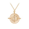 24 Pcs/Lot Selling 3.5 cm Diameter Time Turner Necklace Movie Jewelry Rotating Hourglass Pendant Bulk