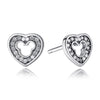 24 Styles 925 Sterling Silver Bowknot Heart Cat Stud Earrings For Women Fashion Small Round Earrings Jewelry Brincos Bijoux Gift