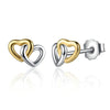 24 Styles 925 Sterling Silver Bowknot Heart Cat Stud Earrings For Women Fashion Small Round Earrings Jewelry Brincos Bijoux Gift