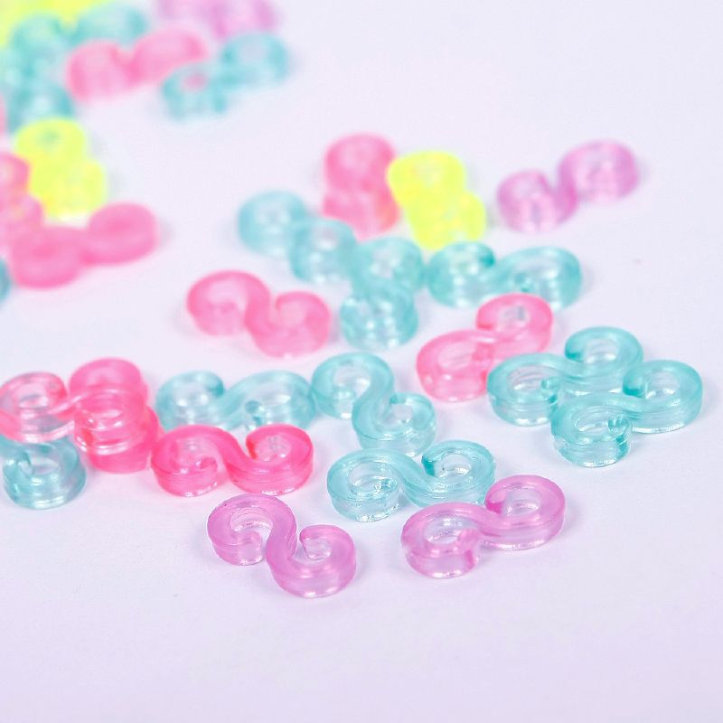 240pcs Child Mix Color S-Clips Rubber Loom Bands Bracelet Making DIY Tool  Jewelry Making  Jewelry Bracelets#61332