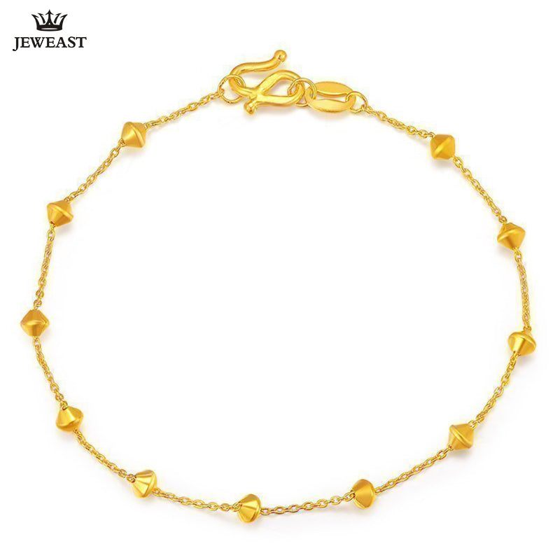 24K Pure Gold Bracelet Real 999 Solid Gold Bangle Beautiful Diamond Simple Fashion Trendy Classic Fine Jewelry Hot Sell New 2020