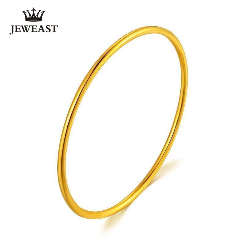 24K Pure Gold Bracelet Real 999 Solid Gold Bangle Simple Fashion Upscale Beautiful Glossy Classic Fine Jewelry Hot Sell New 2020