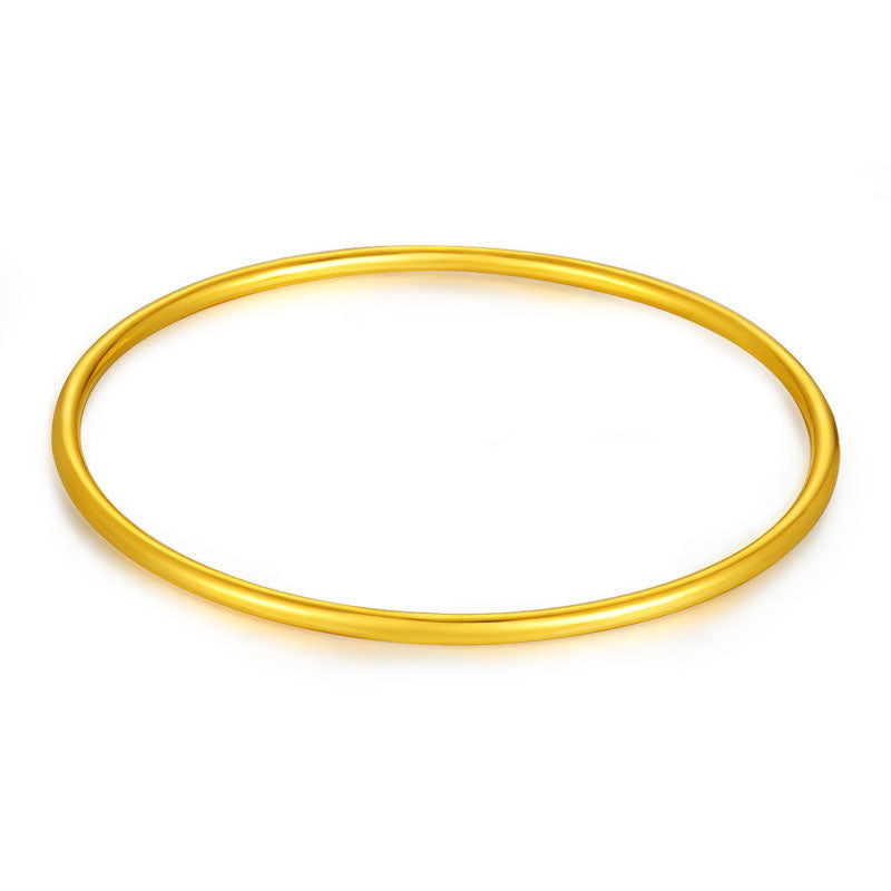 24K Pure Gold Bracelet Real 999 Solid Gold Bangle Simple Fashion Upscale Beautiful Glossy Classic Fine Jewelry Hot Sell New 2020