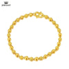 24K Pure Gold Bracelet Real 999 Solid Gold Bangle Smart Fashion Frosted Bead Trendy Classic Party Fine Jewelry Hot Sell New 2020