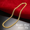 24K Pure Gold Necklace Real AU 999 Solid Gold Chain Good Gifts Man's Upscale Trendy Classic Party Fine Jewelry Hot Sell New 2020